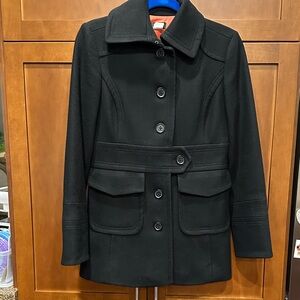 JCrew Women's Black Wool Coat